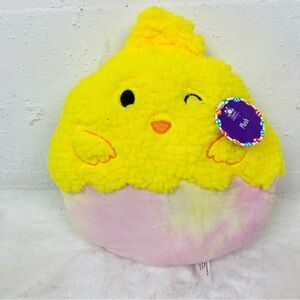 NWT seasonal collection Easter Yellow Chick hatched Plush Pillow Pastel Bottom